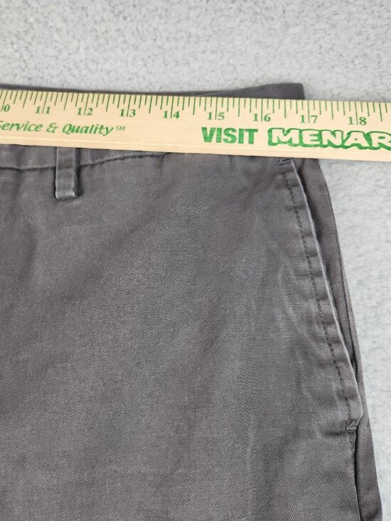 Banana Republic Pants Men's 34x34 Gray Chinos Emerson Straight Leg Casual Slacks - Picture 3 of 9